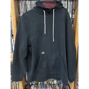 Lurking Class Hoodie with Built in Face Cover Mens Large Black  Grunge
